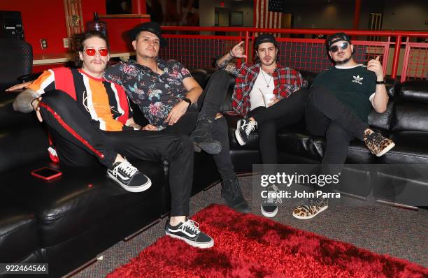 Juan David M. Castano, Juan David Huertas Clavijo, Pablo Mejia Bermudez and David Escobar Gallego of Piso21 visit The Enrique Santos Show At I Heart...