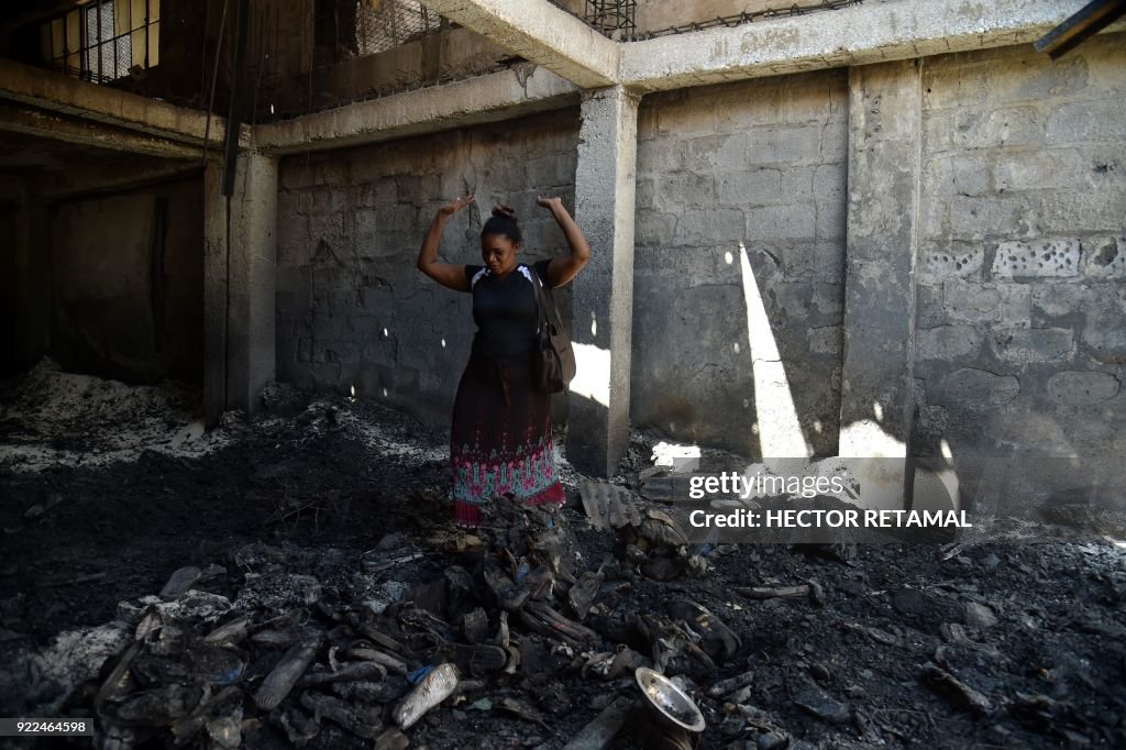 HAITI-MARKET-FIRE