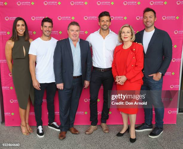 Priceline ambassadors arrive ahead of Priceline Pharmacy's 'The Beauty Prescription' live event at Royal Randwick Racecourse on February 22, 2018 in...