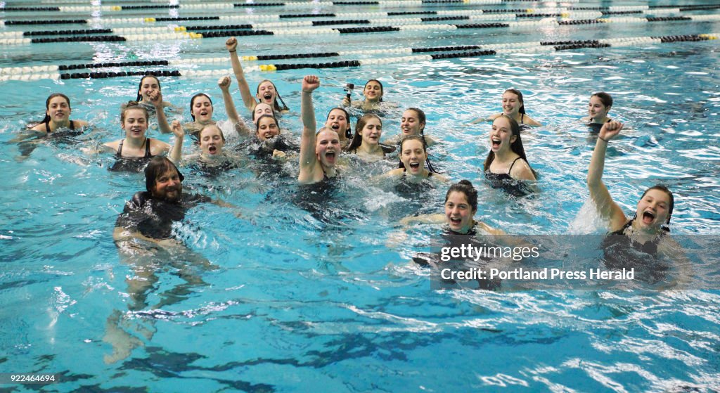 Class B girls swimming championships