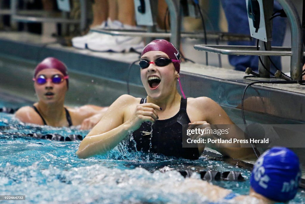 Class B girls swimming championships