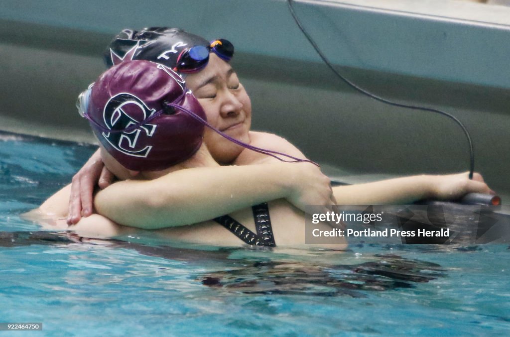 Class B girls swimming championships