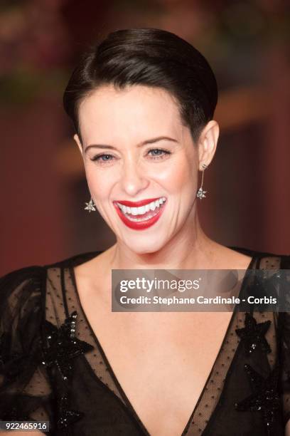 Actress Claire Foy attends the 'Unsane' premiere during the 68th Berlinale International Film Festival Berlin at Berlinale Palast on February 21,...