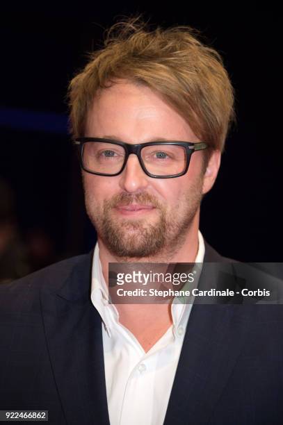 Joshua Leonard attends the 'Unsane' premiere during the 68th Berlinale International Film Festival Berlin at Berlinale Palast on February 21, 2018 in...