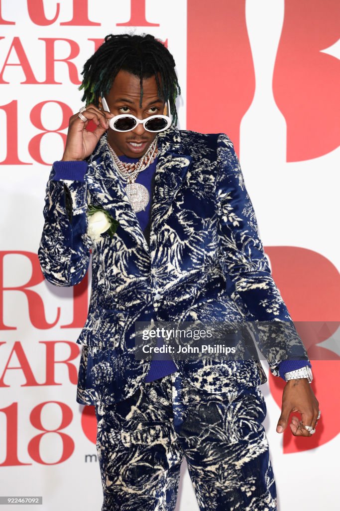 The BRIT Awards 2018 - Red Carpet Arrivals