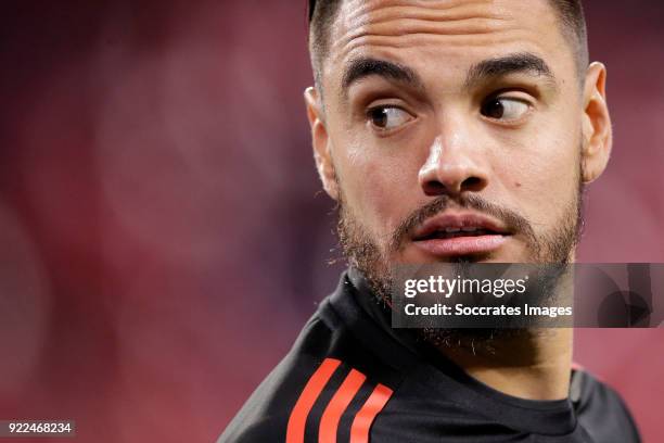 Sergio Romero of Manchester United during the UEFA Champions League match between Sevilla v Manchester United at the Estadio Ramon Sanchez Pizjuan on...