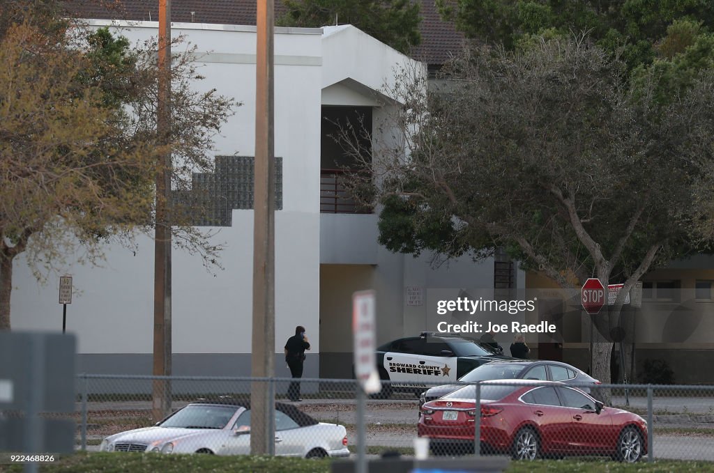 Florida Town Of Parkland In Mourning, After Shooting At Marjory Stoneman Douglas High School Kills 17