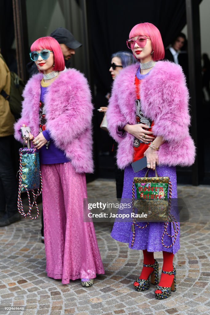 Gucci - Outside Arrivals - Milan Fashion Week Fall/Winter 2018/19