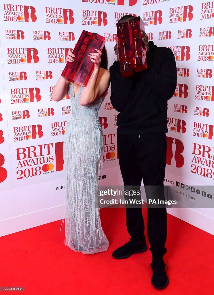 Brit Awards 2018 - Press Room - London