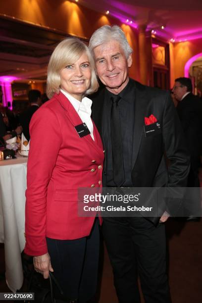 Frederic Meisner and his wife Yvonne Meisner during the 15th Best Brands Award 2018 on February 21, 2018 at Hotel Bayerischer Hof in Munich, Germany.