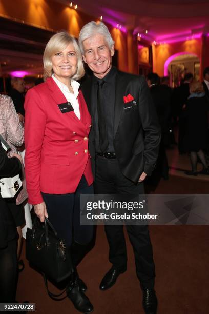 Frederic Meisner and his wife Yvonne Meisner during the 15th Best Brands Award 2018 on February 21, 2018 at Hotel Bayerischer Hof in Munich, Germany.