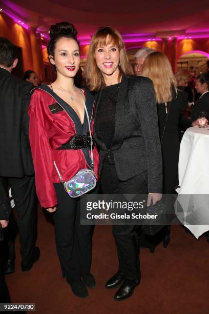 Carin C. Tietze and her daughter Lilly Tietze during the 15th Best Brands Award 2018 on February 21, 2018 at Hotel Bayerischer Hof in Munich, Germany.