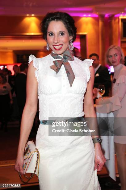 Dirndl Fashion designer Lola Paltinger during the 15th Best Brands Award 2018 on February 21, 2018 at Hotel Bayerischer Hof in Munich, Germany.