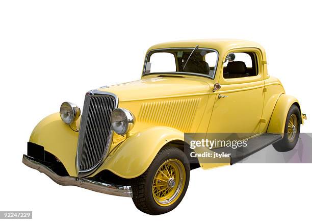 yellow hot rod - 1920 car stock pictures, royalty-free photos & images