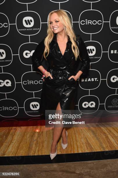 Emma Bunton attends the Brits Awards 2018 After Party hosted by Warner Music Group, Ciroc and British GQ at Freemasons Hall on February 21, 2018 in...