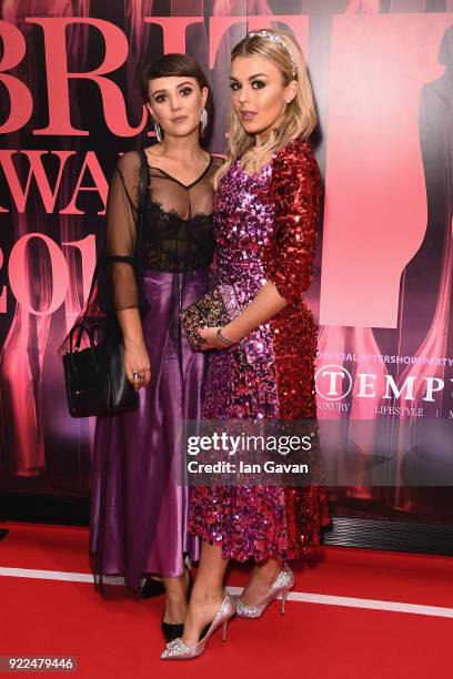 Tallia Storm and Amy Verity Forsyth attend the BRITS official aftershow party, in partnership with Tempus Magazine, at the Intercontinental London -...