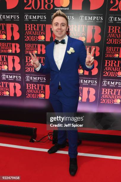 John Galea attends the BRITS official aftershow party, in partnership with Tempus Magazine, at the Intercontinental London - The O2 on February 21,...