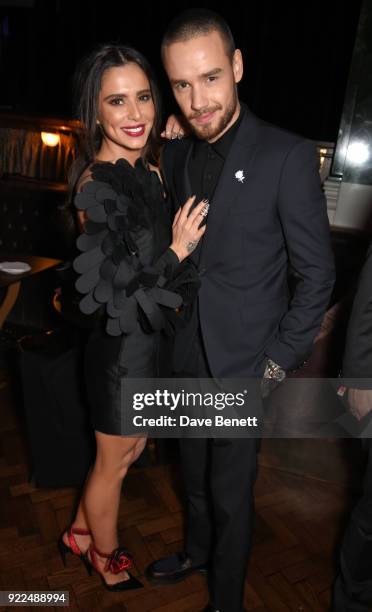 Cheryl and Liam Payne attend the Universal Music BRIT Awards After-Party 2018 hosted by Soho House and Bacardi at The Ned on February 21, 2018 in...