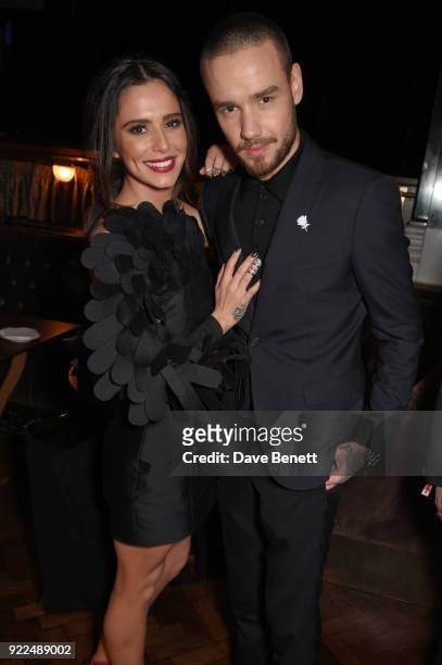 Cheryl and Liam Payne attend the Universal Music BRIT Awards After-Party 2018 hosted by Soho House and Bacardi at The Ned on February 21, 2018 in...