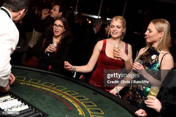 Laura Doggett attends the BRITS official aftershow party, in partnership with Tempus Magazine, at the Intercontinental London - The O2 on February...