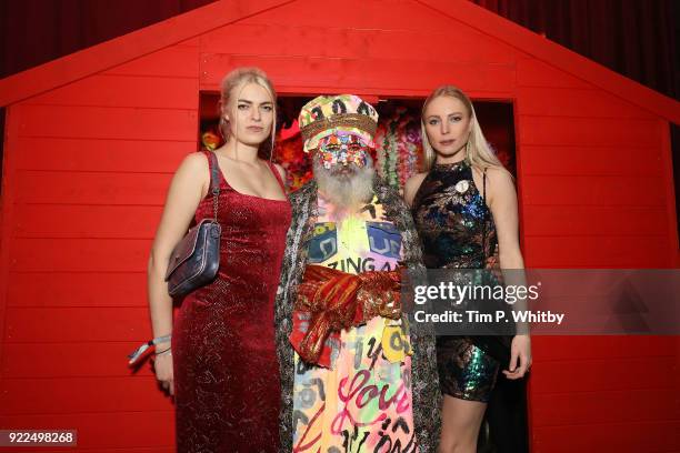 Laura Doggett and a guest attend the BRITS official aftershow party, in partnership with Tempus Magazine, at the Intercontinental London - The O2 on...