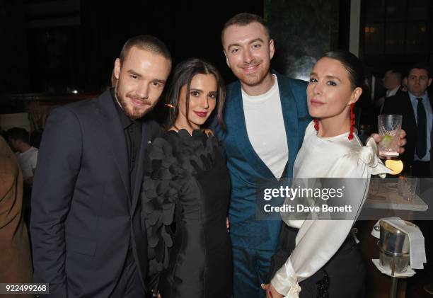 Liam Payne, Cheryl, Sam Smith and Jessie Ware attend the Universal Music BRIT Awards After-Party 2018 hosted by Soho House and Bacardi at The Ned on...