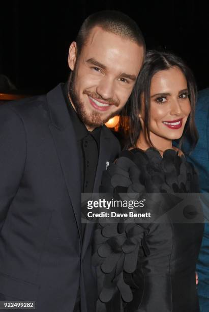 Liam Payne and Cheryl attend the Universal Music BRIT Awards After-Party 2018 hosted by Soho House and Bacardi at The Ned on February 21, 2018 in...