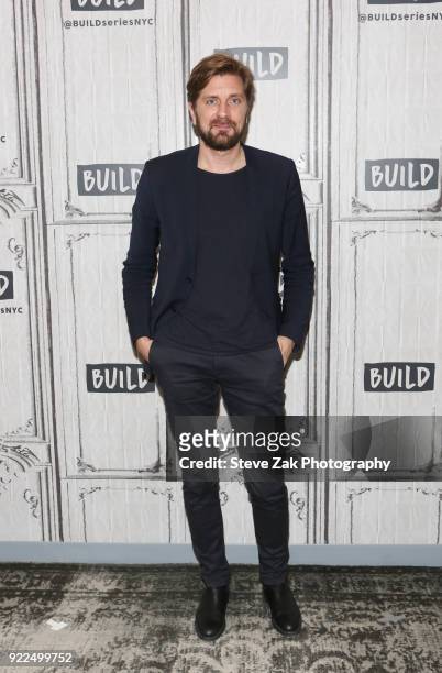 Director Ruben Ostlund attends Build Series to discuss his new movie "The Square" at Build Studio on February 21, 2018 in New York City.