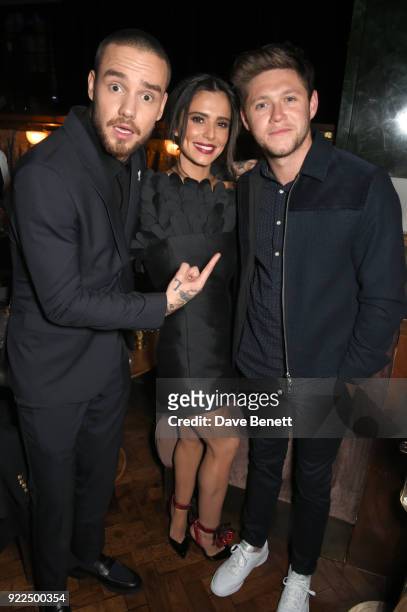 Liam Payne, Cheryl and Niall Horan attend the Universal Music BRIT Awards After-Party 2018 hosted by Soho House and Bacardi at The Ned on February...