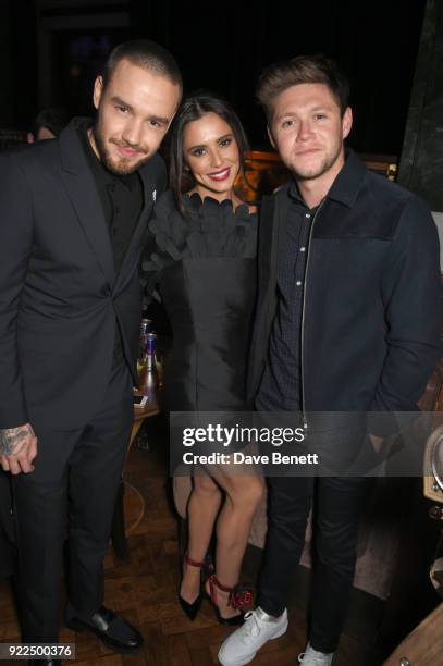 Liam Payne, Cheryl and Niall Horan attend the Universal Music BRIT Awards After-Party 2018 hosted by Soho House and Bacardi at The Ned on February...