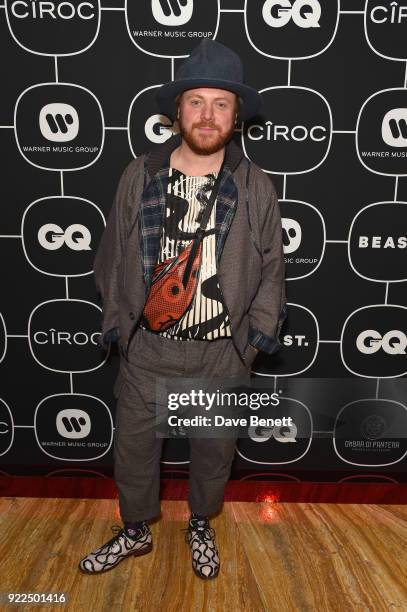 Leigh Francis attends the Brits Awards 2018 After Party hosted by Warner Music Group, Ciroc and British GQ at Freemasons Hall on February 21, 2018 in...