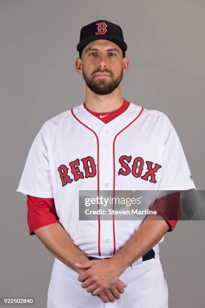 Matt Barnes of the Boston Red Sox poses during Photo Day on Tuesday, February 20, 2018 at JetBlue Park in Fort Myers, Florida.