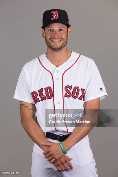 Joe Kelly of the Boston Red Sox poses during Photo Day on Tuesday, February 20, 2018 at JetBlue Park in Fort Myers, Florida.