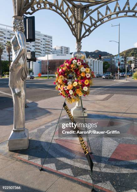 Hollywood honors Billy Graham on the Hollywood Walk of Fame after the announcement of his death on February 21, 2018 in Los Angeles, California.