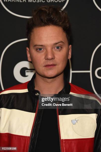 Conor Maynard attends the Brits Awards 2018 After Party hosted by Warner Music Group, Ciroc and British GQ at Freemasons Hall on February 21, 2018 in...