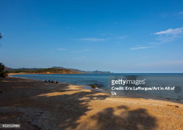 Majon beachfront holiday cottages beach, South Hamgyong Province, Hamhung, North Korea on September 11, 2012 in Hamhung, North Korea.