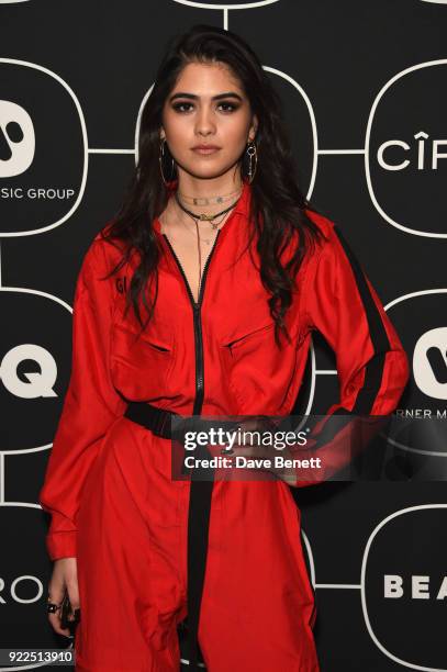 Kim Turnbull attends the Brits Awards 2018 After Party hosted by Warner Music Group, Ciroc and British GQ at Freemasons Hall on February 21, 2018 in...