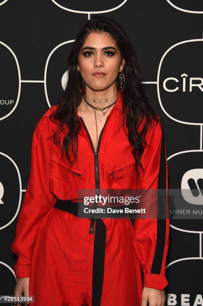 Kim Turnbull attends the Brits Awards 2018 After Party hosted by Warner Music Group, Ciroc and British GQ at Freemasons Hall on February 21, 2018 in...