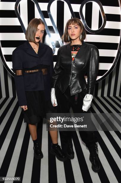 Simi and Haze Khadra attend the Brits Awards 2018 After Party hosted by Warner Music Group, Ciroc and British GQ at Freemasons Hall on February 21,...