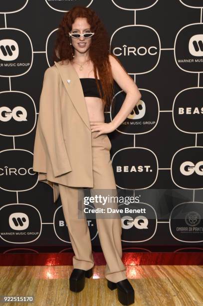 Jess Glynne attends the Warner Music & CIROC BRIT Awards 2018 after-party at Freemasons Hall on February 21, 2018 in London, England.