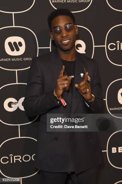 Tinie Tempah attends the Warner Music & CIROC BRIT Awards 2018 after-party at Freemasons Hall on February 21, 2018 in London, England.