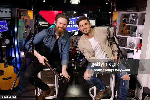 February 21: Jeff Coleman and Michael Ray at the Young Hollywood Studio on February 21, 2017 in Los Angeles, California.