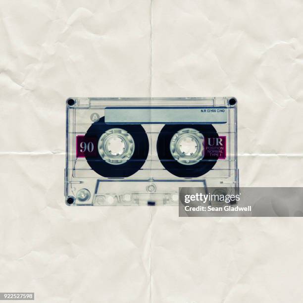 paper cassette - audiocassette stock-fotos und bilder