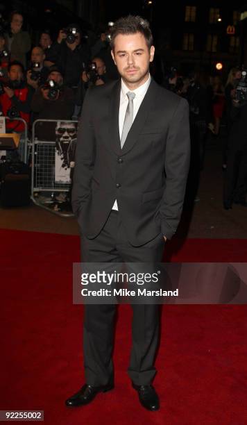 Danny Dyer attends the UK Premiere of 'Dead Man Running' at Odeon Leicester Square on October 22, 2009 in London, England.