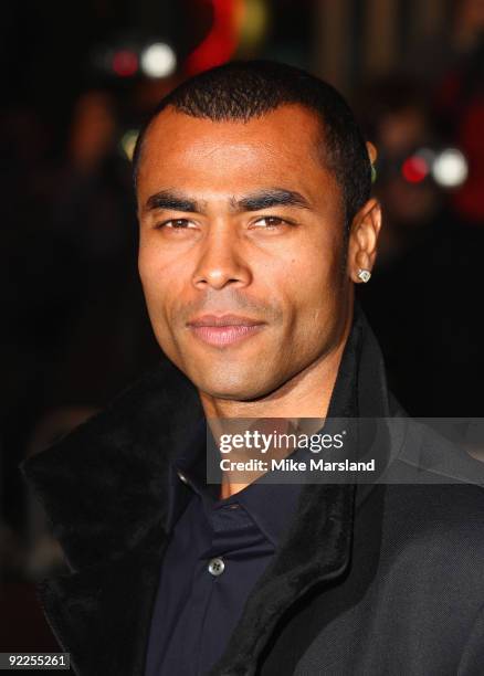 Ashley Cole attends the UK Premiere of 'Dead Man Running' at Odeon Leicester Square on October 22, 2009 in London, England.