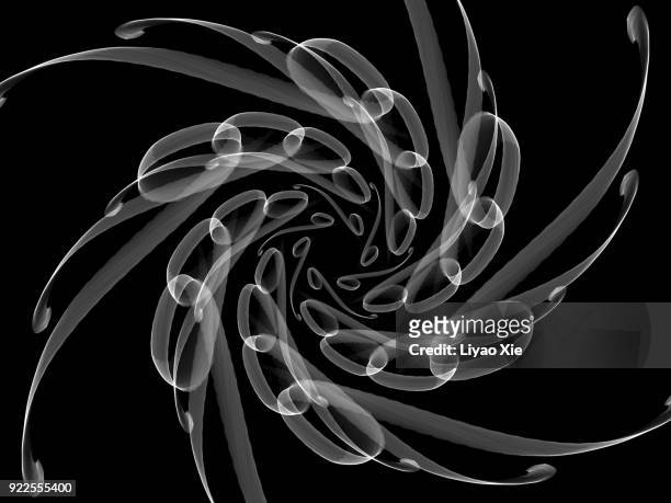 black&white patterns - spiral logo stock pictures, royalty-free photos & images