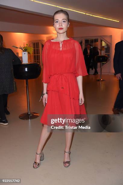 Farina Flebbe attends the 99Fire-Films-Award on February 21, 2018 in Berlin, Germany.