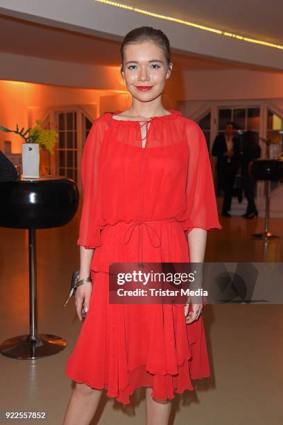 Farina Flebbe attends the 99Fire-Films-Award on February 21, 2018 in Berlin, Germany.