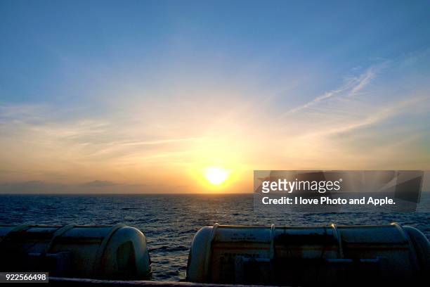 sunrise on the pacific - sunrise ストックフォトと画像