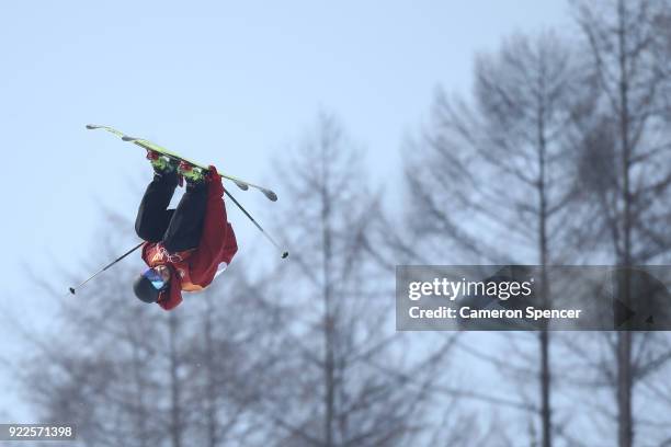 Kevin Rolland of France competes during the Freestyle Skiing Men's Ski Halfpipe Final on day thirteen of the PyeongChang 2018 Winter Olympic Games at...